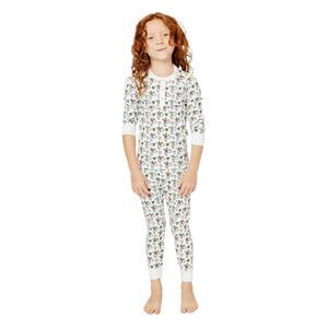 ROLLER RABBIT Kids Merry Monkey Christmas Pajamas - 100% Pima Cotton - Flawed;RE